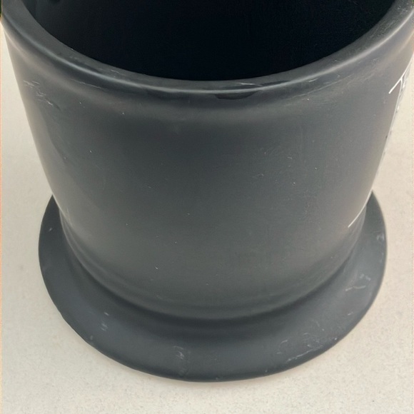 Anthropologie Monogrammed letter E Black Matte Mug / coffee beverage cup - Picture 7 of 12